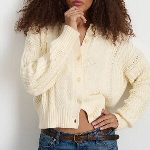 Alex Mill Cream Cardigan Sweater